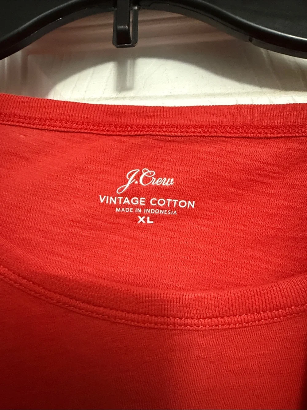 J. Crew Women's Long-Sleeve Vintage Cotton  Tees -Olive Green & Burnt Orange XL